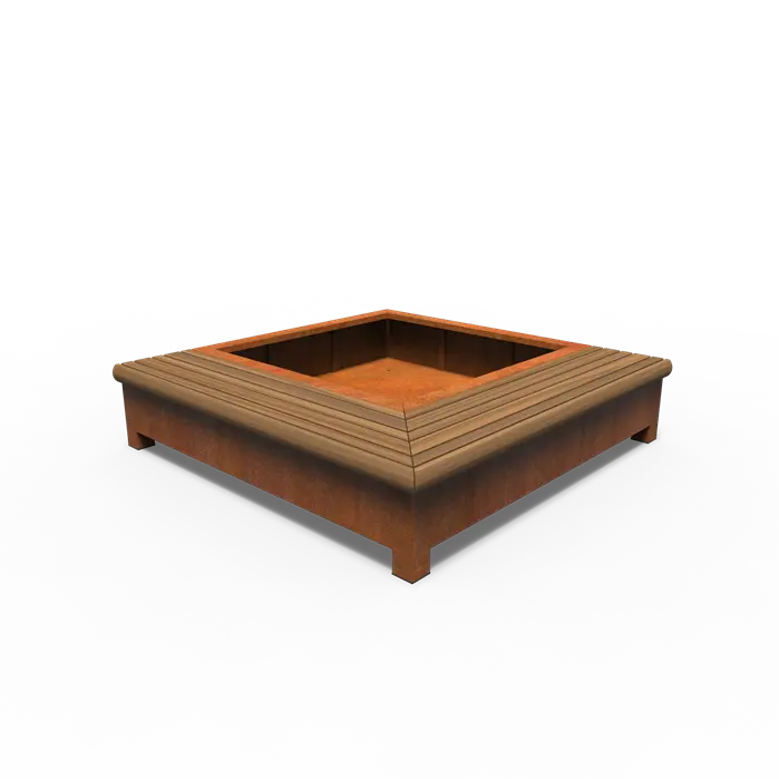 Greenpoints, AROS, mit Eckbank, Corten