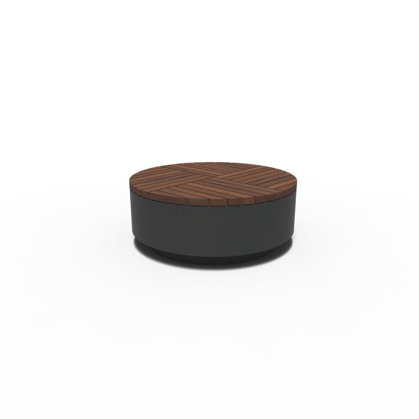 Hocker, AROS, rund, Aluminium