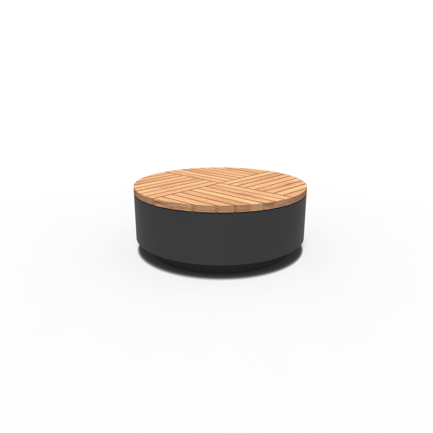 Hocker, AROS, rund, Aluminium