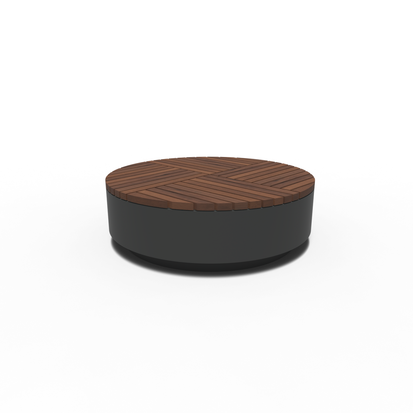 Hocker, AROS, rund, Aluminium