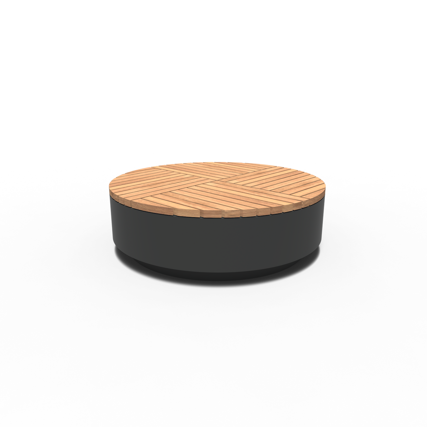 Hocker, AROS, rund, Aluminium