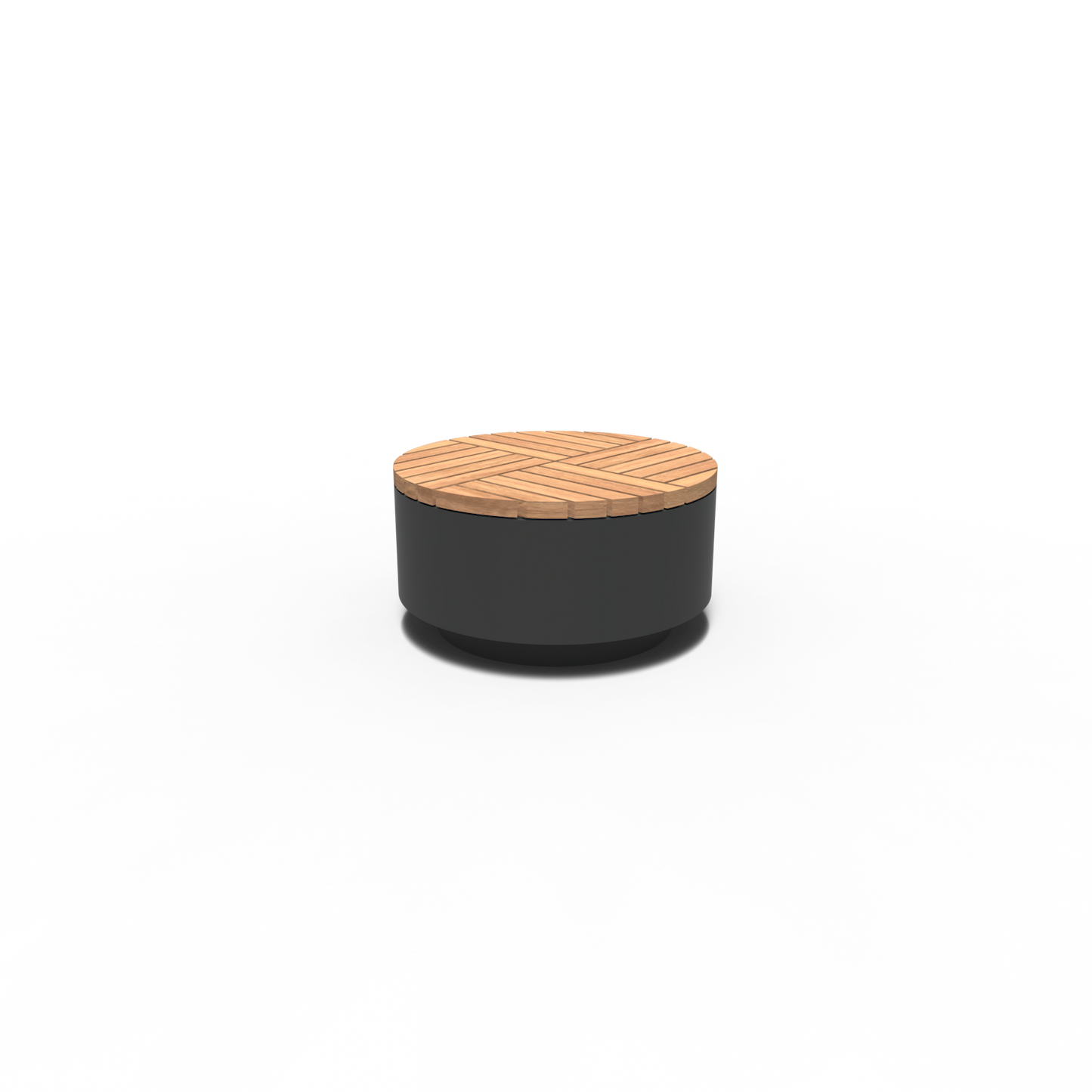 Hocker, AROS, rund, Aluminium