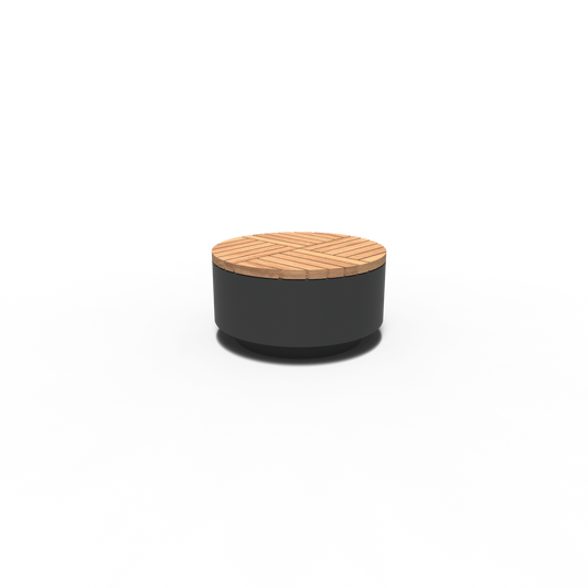 Hocker, AROS, rund, Aluminium