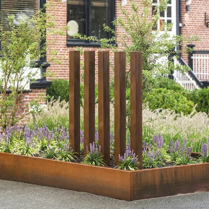 Gartenpfosten,  Single, Corten