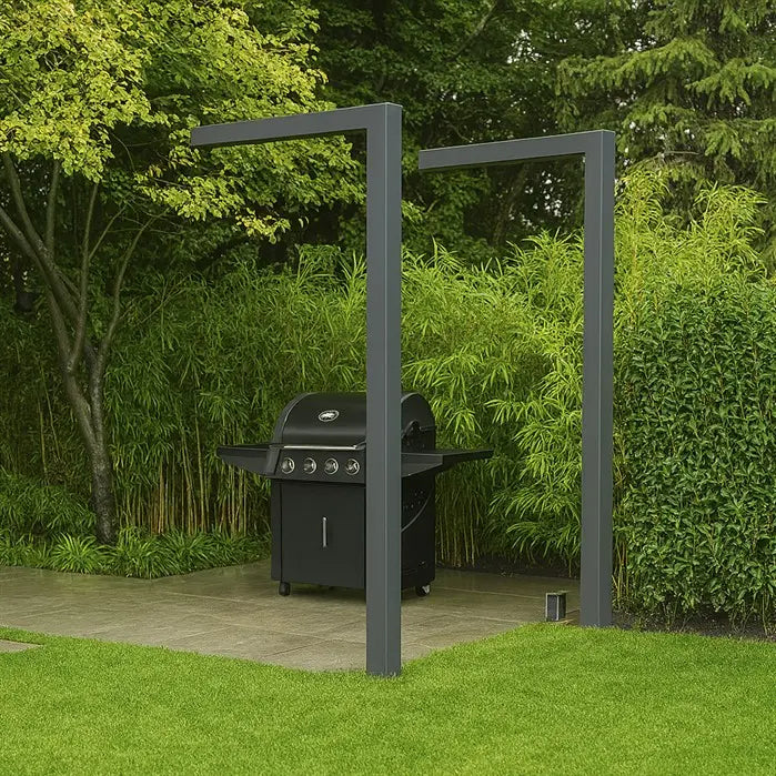 Pergola, en L, acier