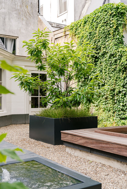 Jardinière CARREZ, rectangulaire, en aluminium
