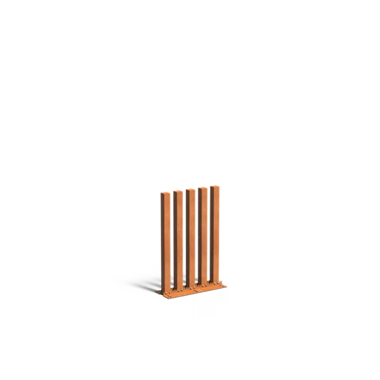 Gartenpfosten, 5er-Set, Corten