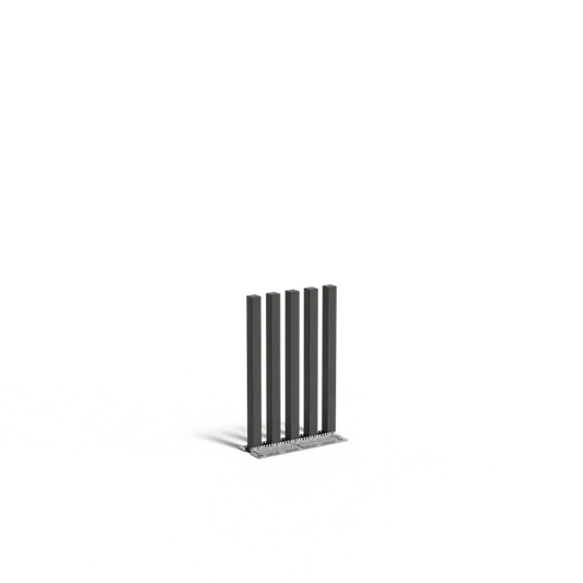 Gartenpfosten, 5er-Set, Stahl