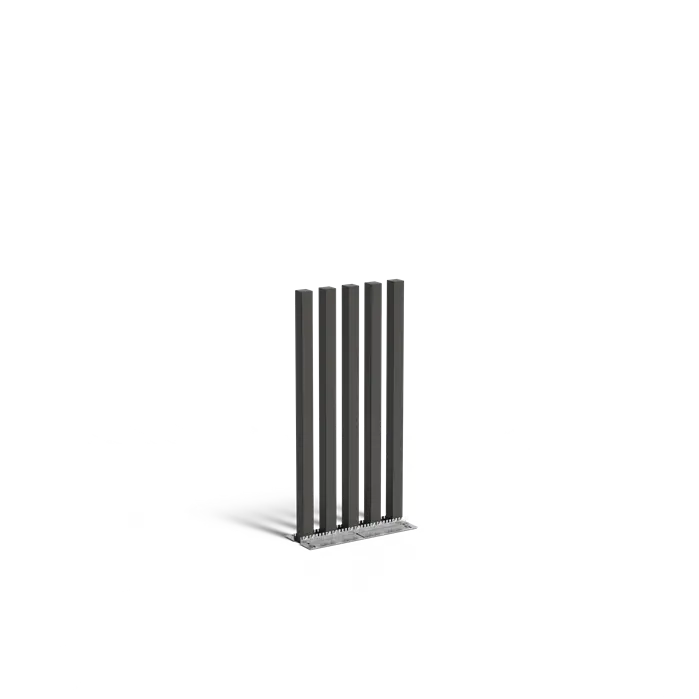 Gartenpfosten, 5er-Set, Stahl