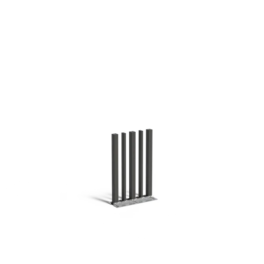 Gartenpfosten, 5er-Set, variabel, Stahl