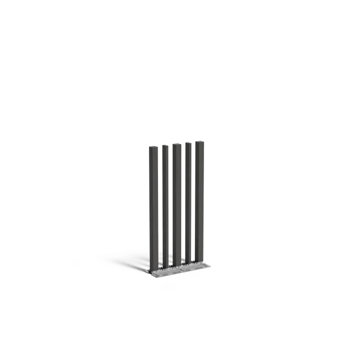 Gartenpfosten, 5er-Set, variabel, Stahl