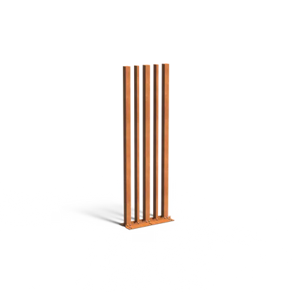 Gartenpfosten, 5er-Set, variabel, Corten