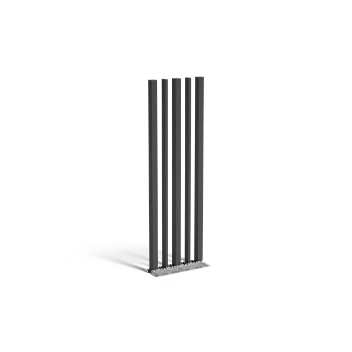 Gartenpfosten, 5er-Set, variabel, Stahl