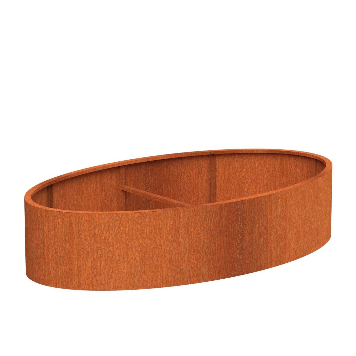 Pflanzgefäß ELLIPSE aus CorTen