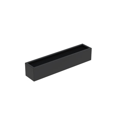 Pflanzgefäß CARREZ rechteckig aus Aluminium