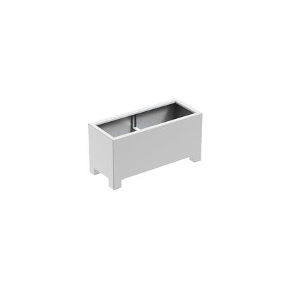 Pflanzgefäß Florida mit Füßen aus Aluminium