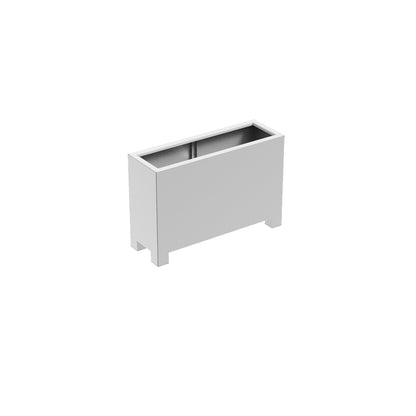 Pflanzgefäß Florida mit Füßen aus Aluminium