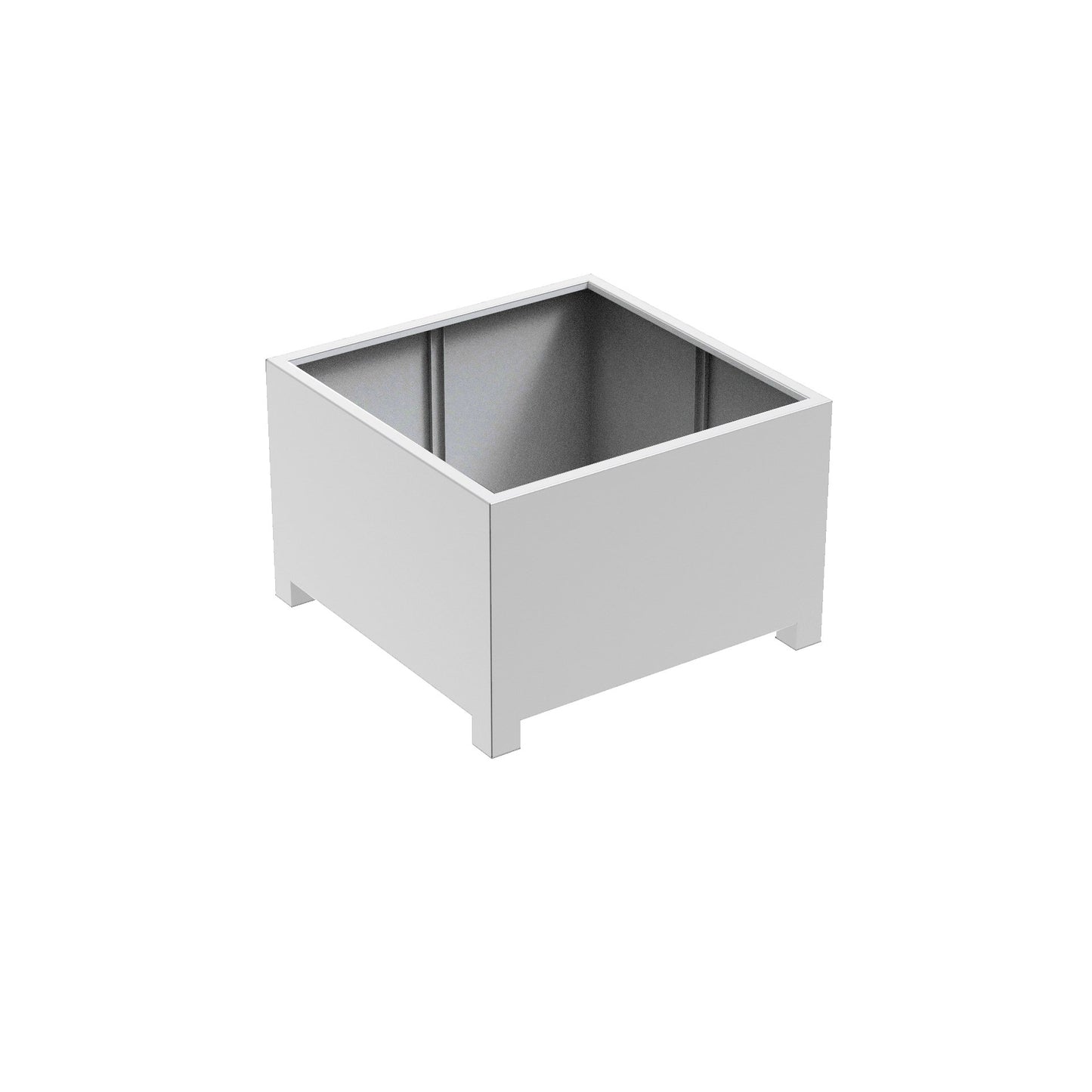 Pflanzgefäß Florida mit Füßen aus Aluminium