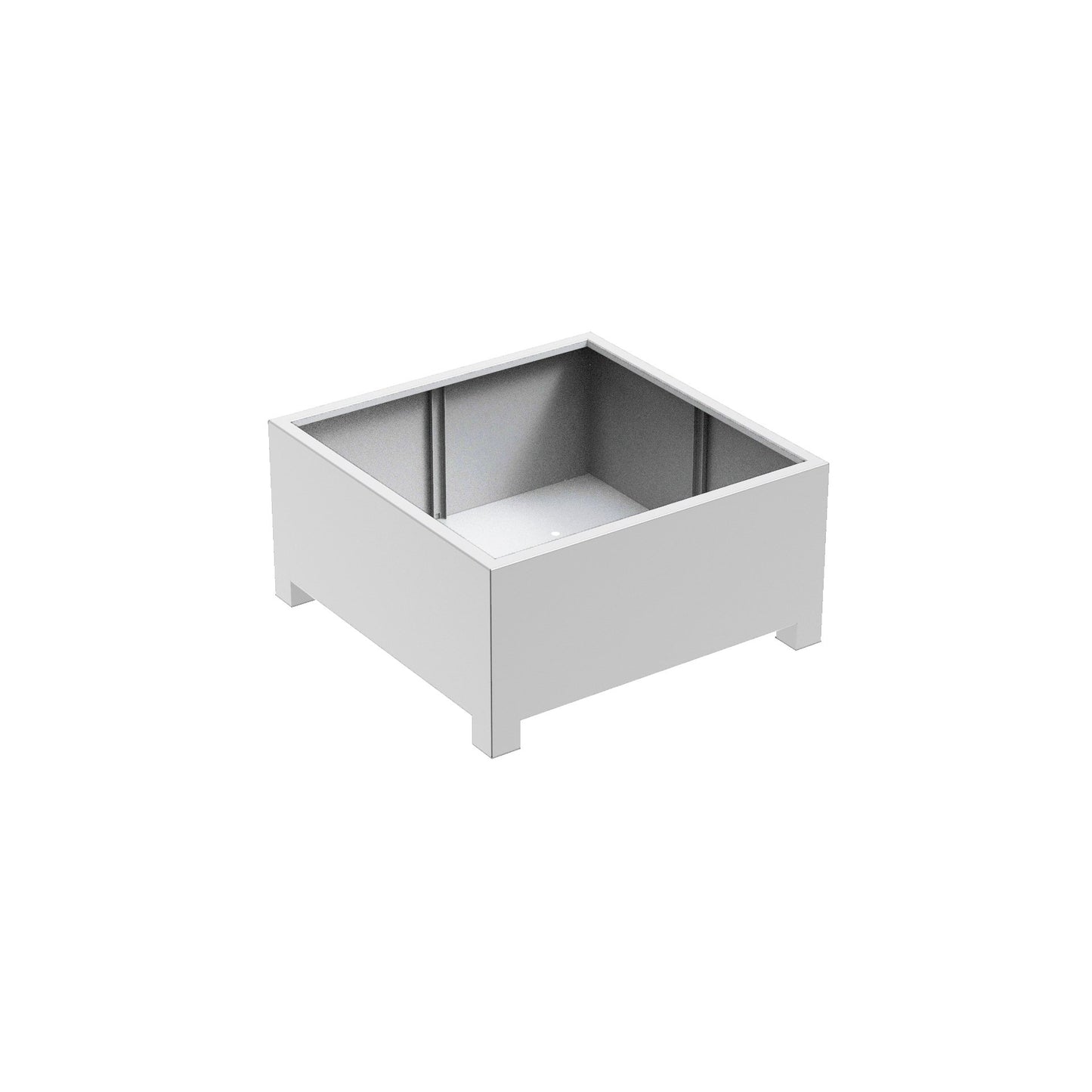 Pflanzgefäß Florida mit Füßen aus Aluminium
