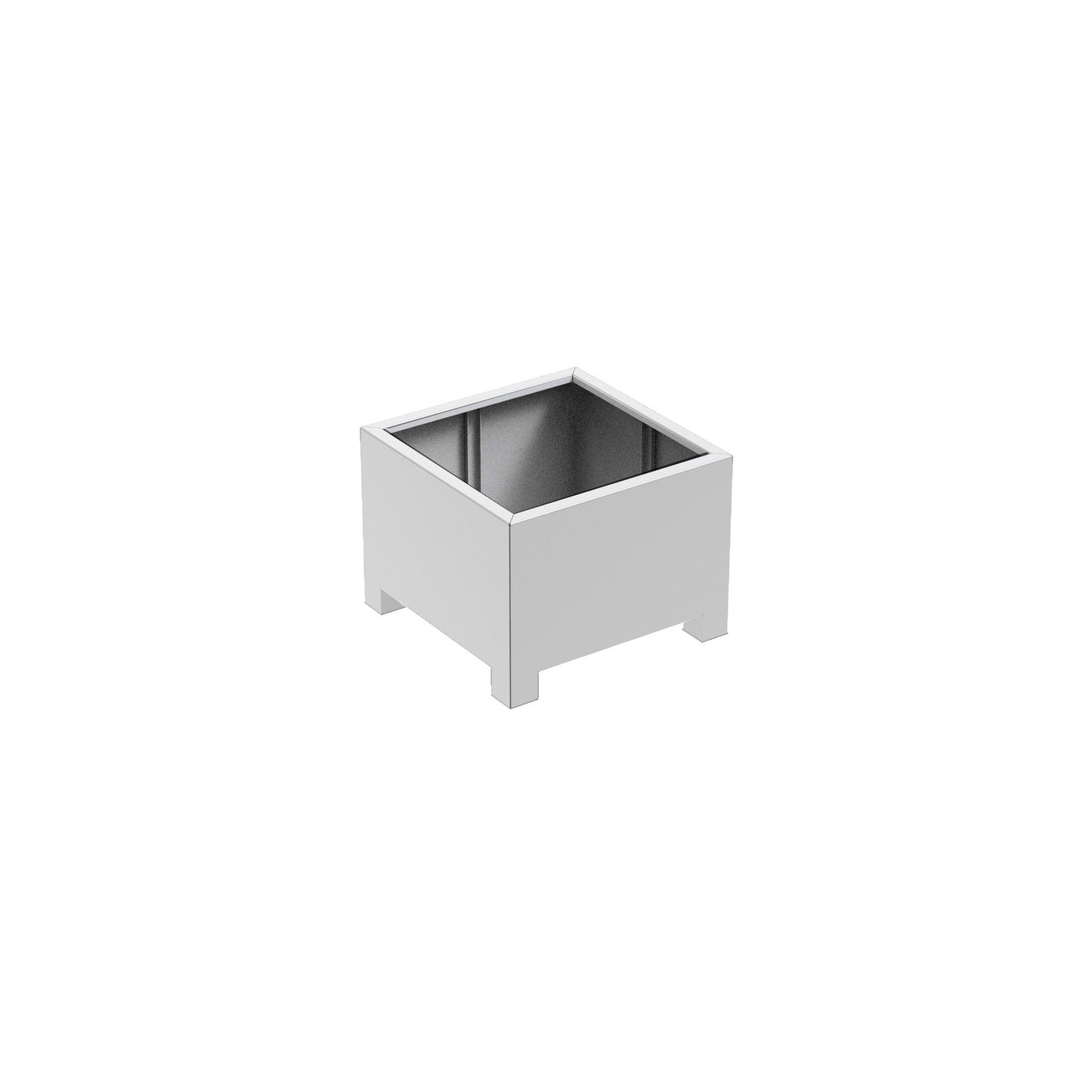 Pflanzgefäß Florida mit Füßen aus Aluminium