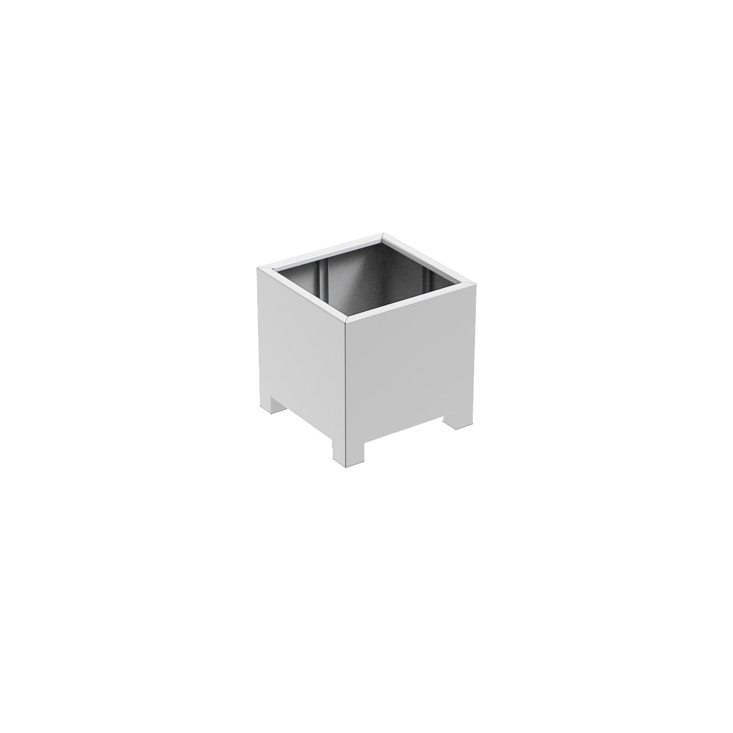 Pflanzgefäß Florida mit Füßen aus Aluminium