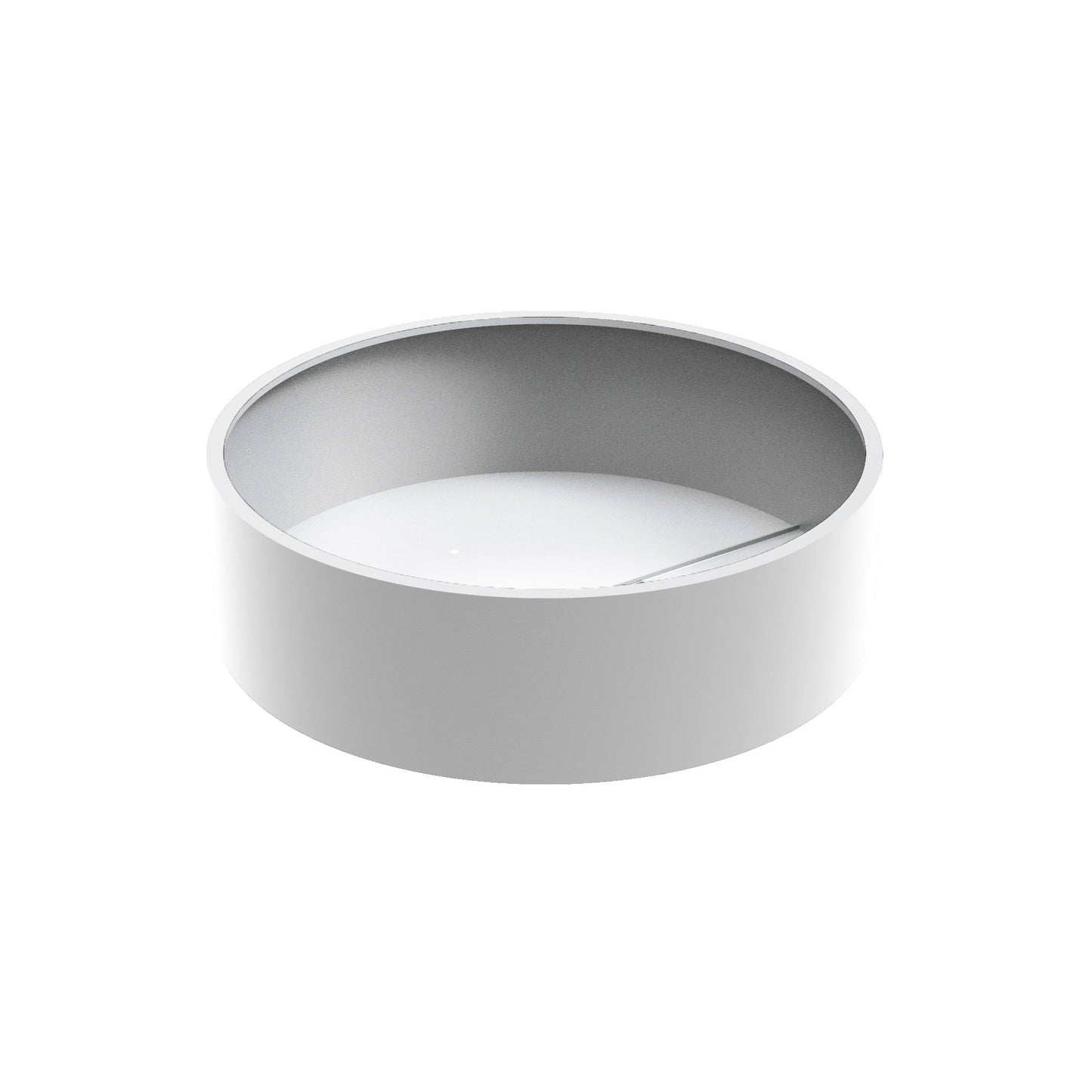 Pflanzgefäß CIRCUM mit Boden aus Aluminium