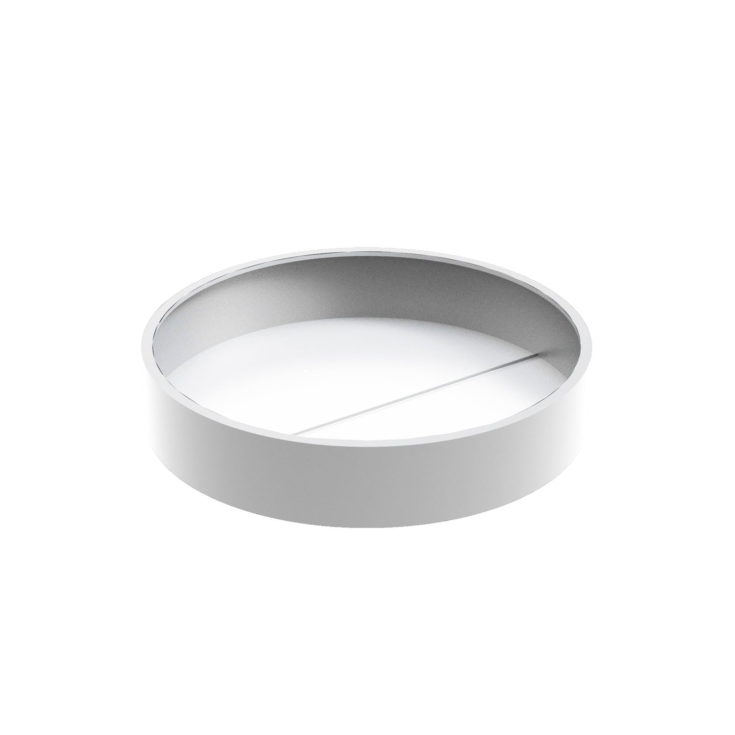 Pflanzgefäß CIRCUM mit Boden aus Aluminium