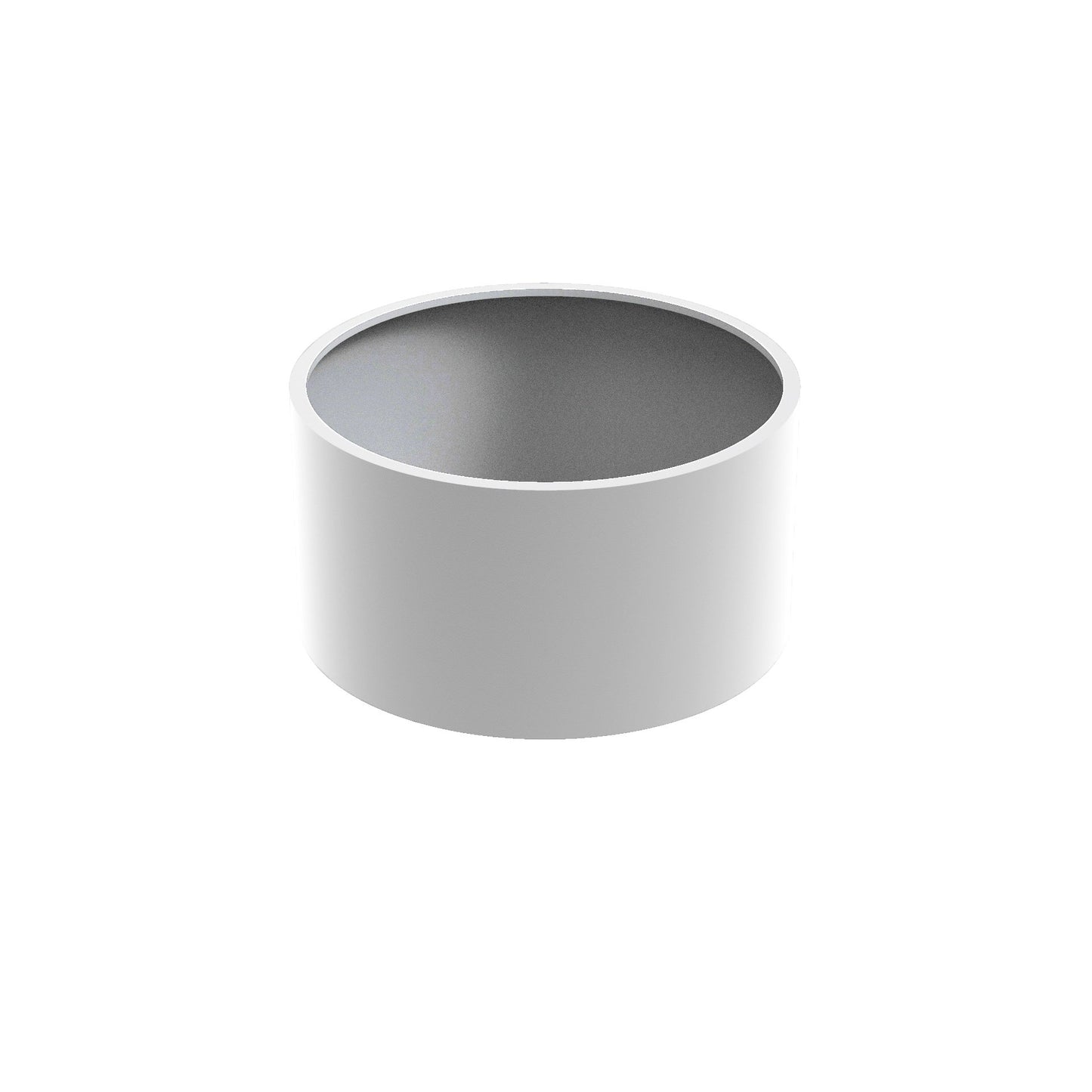 Pflanzgefäß CIRCUM mit Boden aus Aluminium
