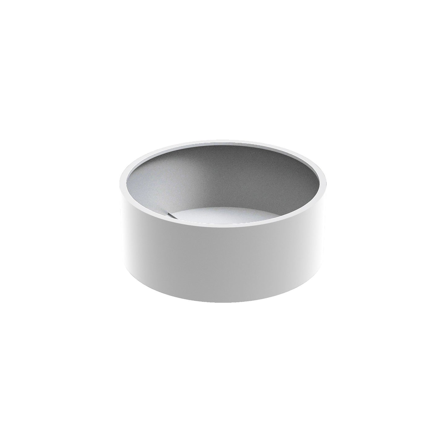 Pflanzgefäß CIRCUM mit Boden aus Aluminium