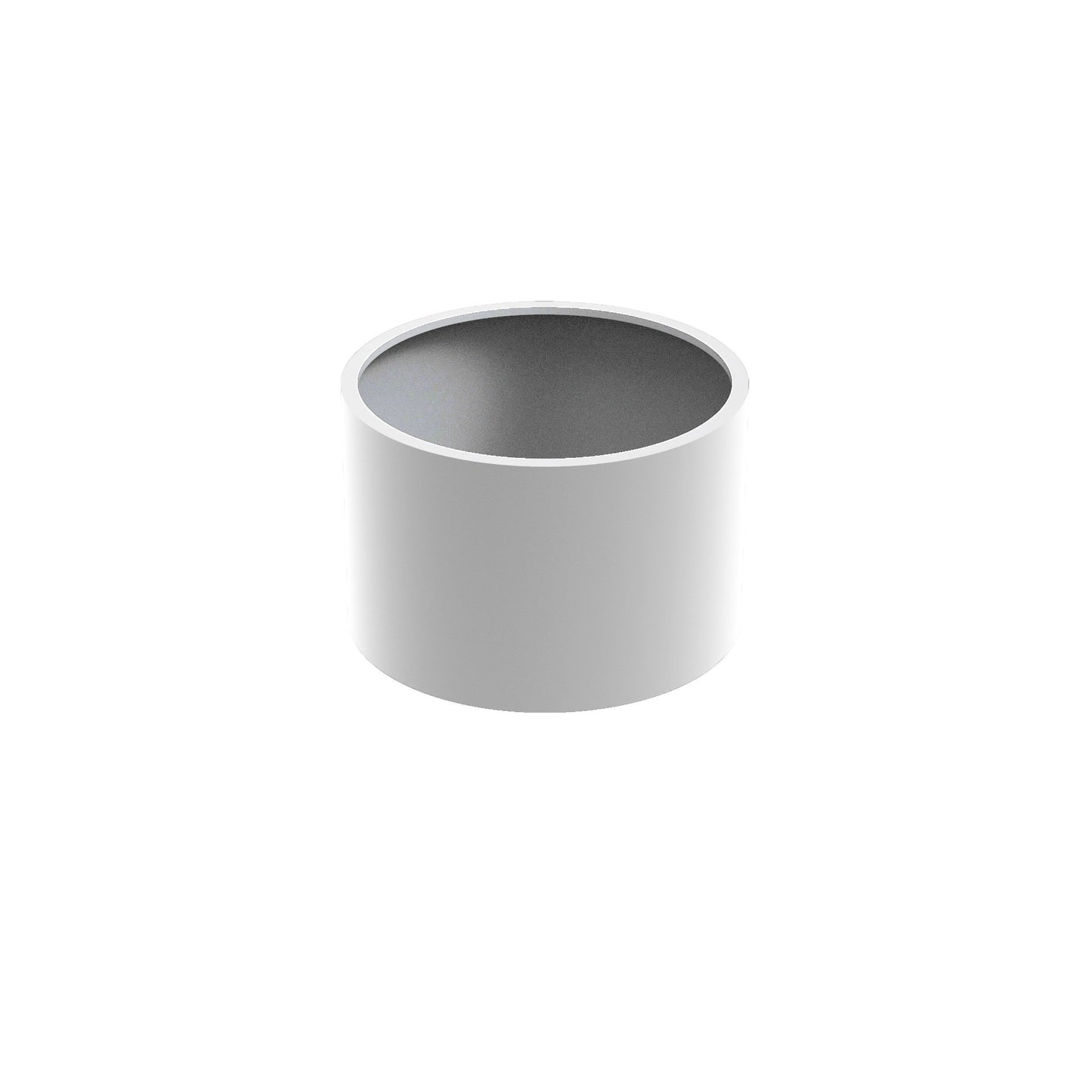 Pflanzgefäß CIRCUM mit Boden aus Aluminium