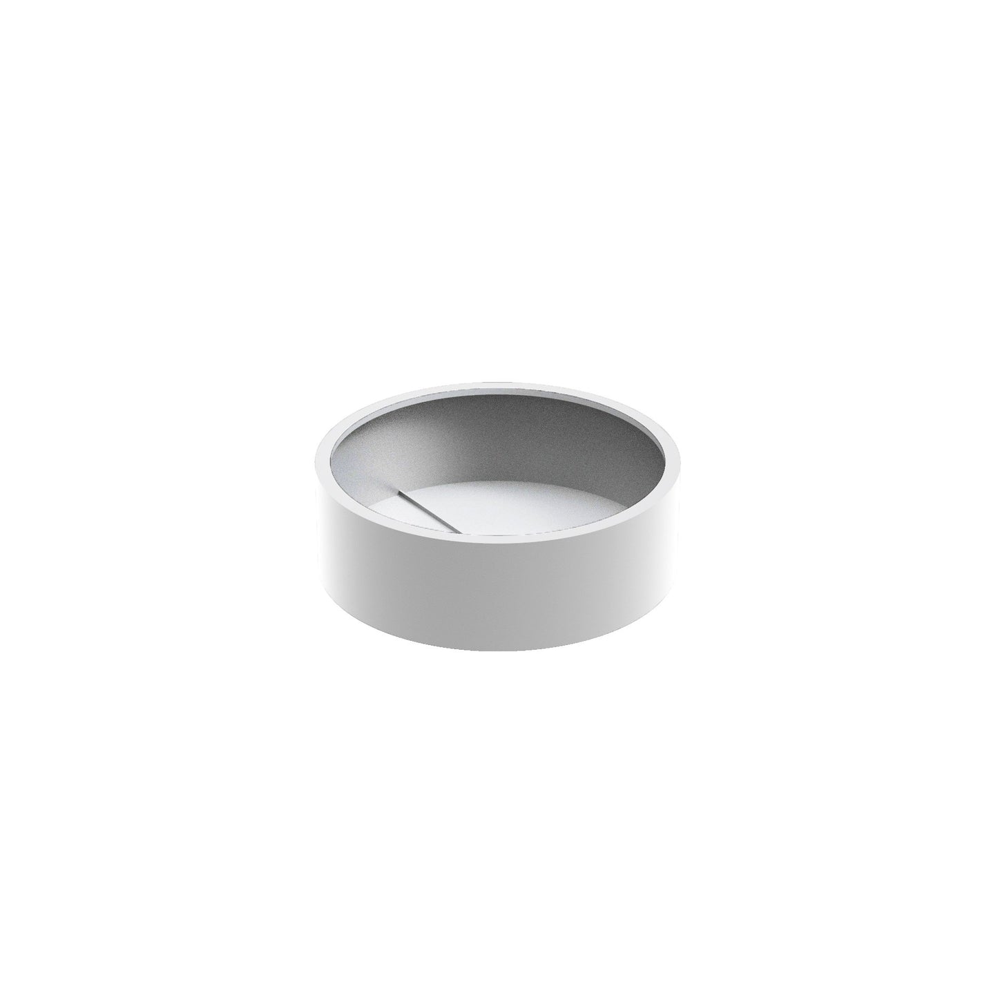 Pflanzgefäß CIRCUM mit Boden aus Aluminium