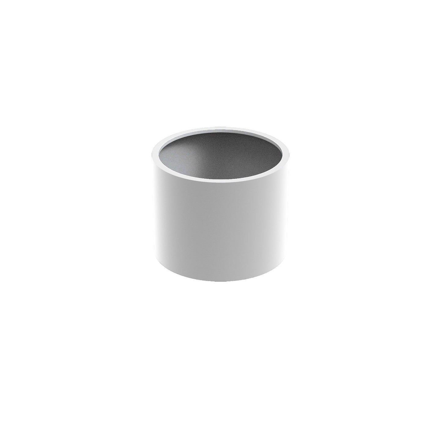 Pflanzgefäß CIRCUM mit Boden aus Aluminium
