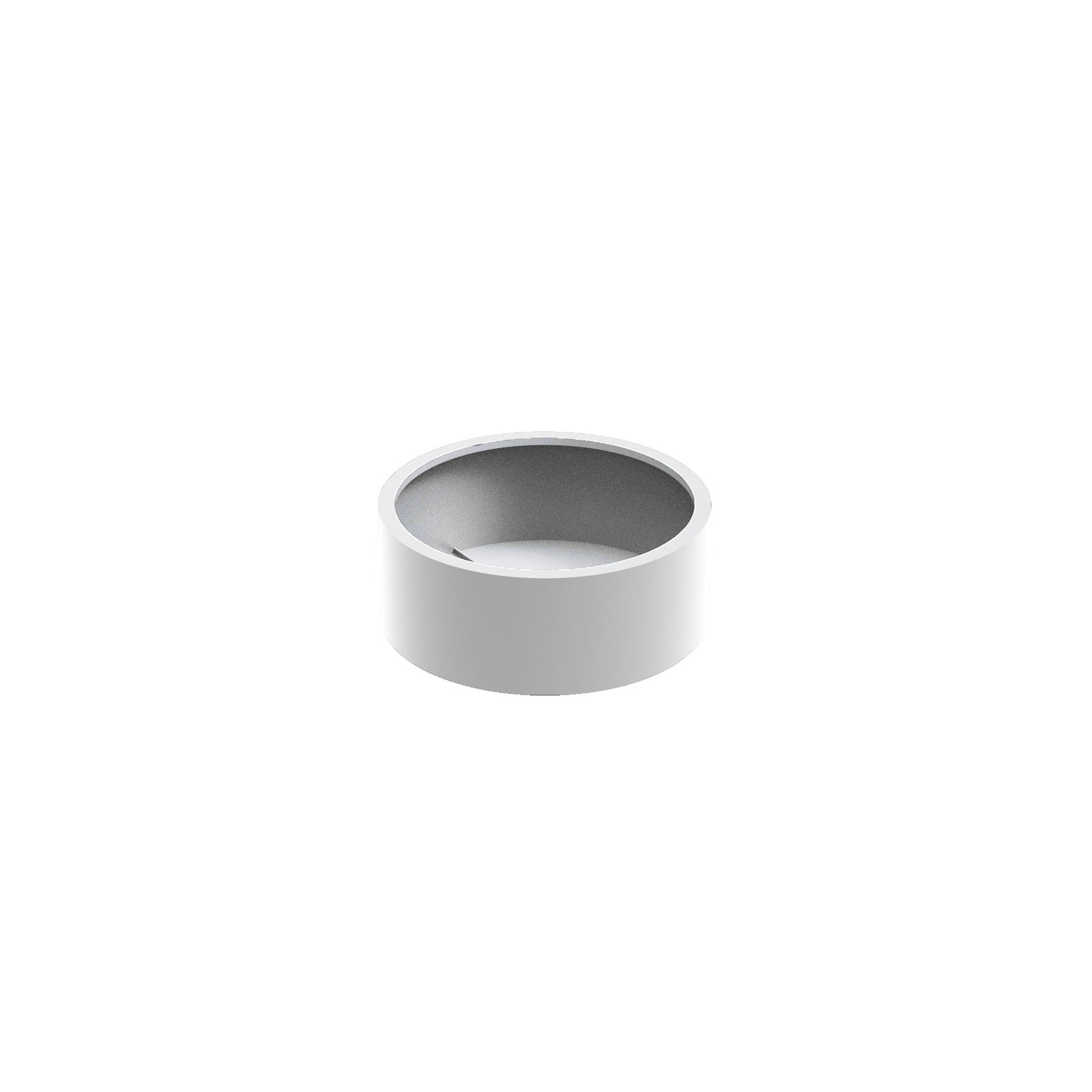 Pflanzgefäß CIRCUM mit Boden aus Aluminium